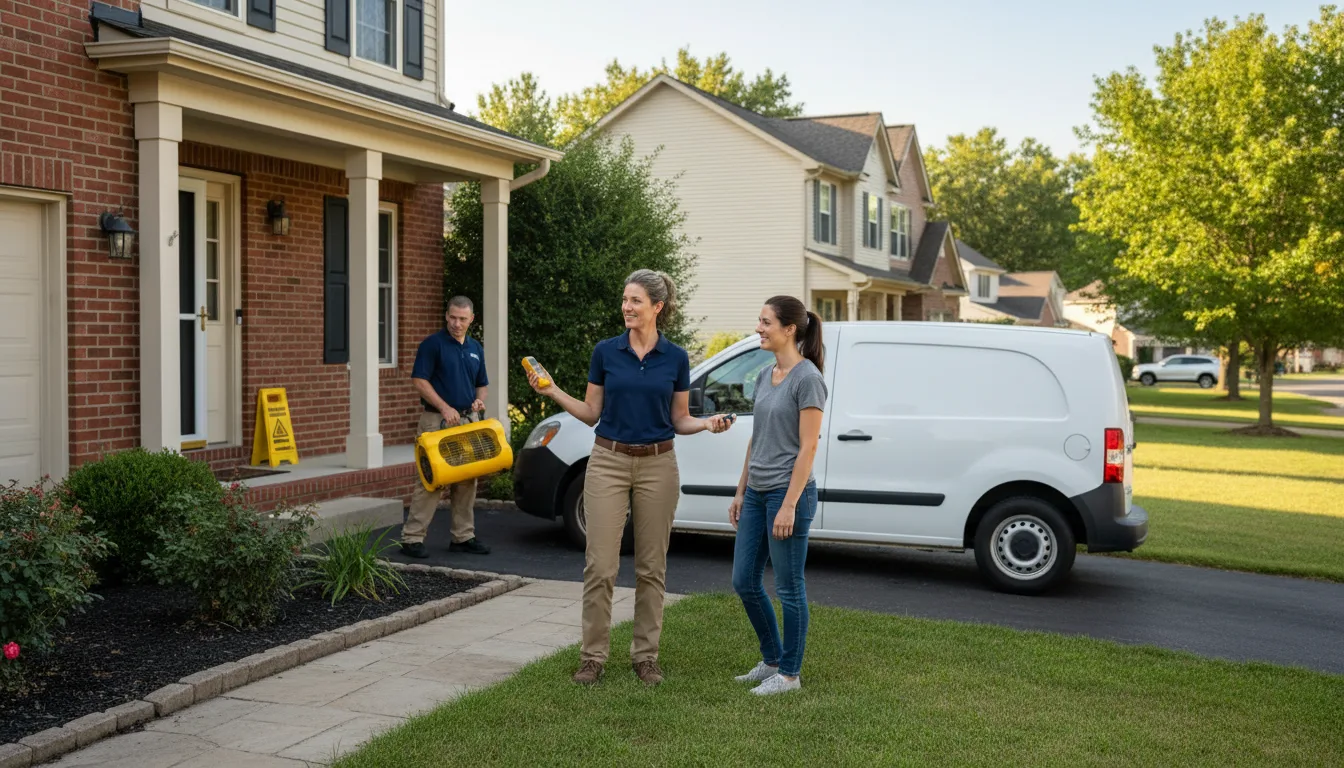Residential water damage restoration in Wiseman, AR